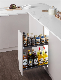  Cabinet Side Mounted Storage Rack Kitchen Side Pull out Oval Wire Basket E321m4