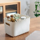 Plastic Storage Containers with Lids Stackable Basket Pantry Organization Tubs