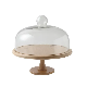  Covered Platter Serving Tray for Pastries Cake Stand with Dome Cheese Board