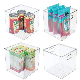  Clear Plastic Pantry Organizer Bins Food Storage Tub Box with Handle