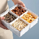  Plastic Food Storage Container with Lid for Snack Fruit Nut Candy Vegetable