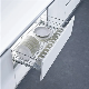  Kitchen Cabinet Multi-Functional and Good Quality Soft Closing 3 Side Bowls and Plates Chrome Plating Drawer Basket (K6PTJ008V)