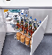  Hot Selling Ptj017ga Magic Corner Pantry Organize Kitchen Cabinet Pull-out Steel Basket with Soft Closing