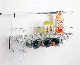  (CWJ329) Iron Chromed Glass Holder Cup Holder Wine Rack