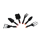  6 Piece Gardening Tools for Kids Set Wide Trowel / Shovel, Hand Fork, Transplanter and Cultivator