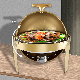  6.0L Chafing Dish Stainless Steel Hot Pot Beetle Catering Equipment Warm-up Buffet Set for Weddingparty Factory Wholesale Supply