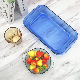  Cobalt Blue High Borosilicate Glass Bakeware, Heat Resistant Baking Tray, Glass Plates, Glass Pans