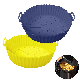  Silicone Round Air Fryer Liners Reusable Silicone Pot Durable Silicone Basket