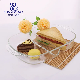  13.5 Inch Durable Glass Oven Safe Rectangle Bakeware Big Size 2 Compartments Baking Dish