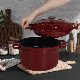 4-in-1 Cast Iron Stackable Dutch Oven Set Enameled Cookware Set