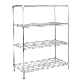 Smart Clip Easy Assemble Adjustable Shelving Chrome Metal Plating Restaurant Hotel Kitchen and Office Home Storage Wire Rack Flatpack