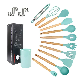 Cathylin Kitchen Accessories Cooking Utensils, Silicone Wooden Kitchenware