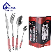  Silverware 410 13-0 Stainless Steel Cutlery with Ceramic Handle 24PCS Knife Fork Spoon Dinner Set with Holder Home Use China Manufacturer Kitchen Utensil