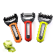  Serrated Fruit Peeler Straight Stainless Steel Vertical Peeler Fruit Slicer Kitchen & Bottle Opener Tool Multi-Function 4-in-1 Vegetable Peeler Rotary Bl12142