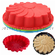  Silicone Large Flower Shaped Round Nonstick Baking Cake Pan for Birthday Anniversary Party