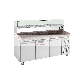 Stainless Steel Commercial Kitchen Equipment 3 Door Chiller Pizza Counter