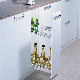  Wellmax Kitchenware Seasoning Narrow Kitchen Metal 2 Layer Side Pull out Chrome for Base Cabinet Wire Storage Basket Rack