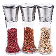 French Kitchen Best Seller Stainless Steel Adjustable Ceramic Salt Grinder Glass Bottle