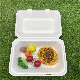 Disposable Biodegradable Sugarcane Bagasse Pulp Paper Food Packaging Container Box manufacturer