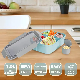  New Model 5 Compartment Food Bento Plastic Lunch Box Microwavable