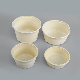  Cornstarch Round Yellow Disposable Plastic Lunch Box (T-02)