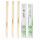  Bulk Sushi Disposable Bamboo Chopsticks with Color Printing Chopstick Sleeve