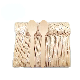 Wholesale Compostable Disposable Biodegradable Eco Friendly 4 In1 Bamboo Wood Cutlery Set