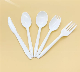  Wholesale 7inch Disposable Takeaway Foods Spoon Plastic Cutlery Set