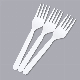  Customized Reusable Plastic Cpla Wedding White Biodegradable Forks Spoons and Knives PLA Cutlery Set