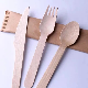  Biodegradable Natural Food Grade Birch Wood Tableware for Lunch Wooden Forks for Cooking Set for Kitchen Honey Salad Dessert Dinner Tableware Wooden Cutlery