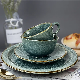  Amazon Hot Sale 16PCS High-Quality Reactive Glaze Ceramic Stoneware Dinnerware Set Home restaurant Hotel Use