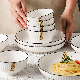  Wholesale 16PCS 20 Piece Blue Marble Look Dinnerware Fine Bone China Dinner Ware Set Ceramic Porcelain Dining Dinner Set