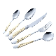  Luxury Gold Plated Stainless Steel Cutlery Set