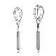 Wholesale Kitchenware Multifunctional Kitchen Tools Stainless Steel Egg Whisk