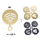  4-Pieces Gold Stainless Steel Coffee Pull Flower Drawing Mould