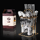  Amazon Hot Sale Dinnerware Stainless Steel Cutlery Set with Rack