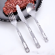  Travel Camping Portable Tableware Stainless Steel Cutlery Set with Buckle