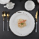  Porcelain Ceramics Dinnerware Dinner Set Dinner Plates Set with Gold Rim