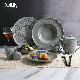  Discount Kiln Gray Color Porcelain Tableware Ceramic Dinnerware for Hotel and Restaurant