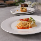  in Stock Dinnerware Round Flat Porcelain Plate for Supply Hotels and Resturants