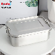  1200ml Insulated Travel Camping Fruit Bento Box Eco-Friendly Biodegrable Kitchenware Dinnerware Sushi Takeaway Storage Container Box Stainless Steel Lunch Box
