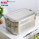  Leakproof Sealed Buckles Camping Europe LFGB Food Packing Box Biodegradable Container Stainless Steel Lunch Box for Kids