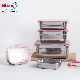  Wholesale Kitchen Tableware Storage Bento Box Leakproof Stainless Steel Lunch Box Food Container with PP Lid