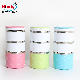  Promotion 2 Layer Round Tiffin Plastic Insulated Lunch Box Stainless Steel Food Container for School
