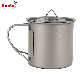  Camping Outdoors Ultralight Titanium Mug for Hiking Picnic