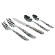  Stainless Steel Cutlery Set with Handle Hammered