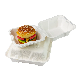 Biodegradable Disposable Environmental Protected Tableware 6inch Sugar Cane Food Box Bagasse Clamshell