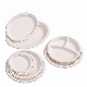Eco-Friendly Biodegradable Tableware Food Packaging Compostable Sugarcane Bagasse Disposable Round Cake Food Plate 6 7 8 9 10 Inch Plate with Compartment manufacturer