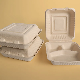 Biodegradable Eco-Friendly Sugarcane Bagasse Pulp Disposable Food Container Compostable Takeout Packaging Box Takeaway Lunch Box manufacturer