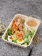  Bagasse Tableware Food Containers 850ml Salad Box with Sauce Compartment